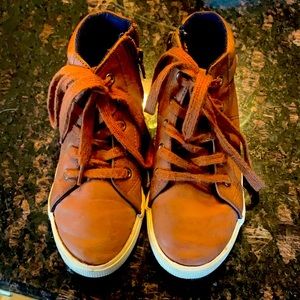 CAT & JACK leather high tops